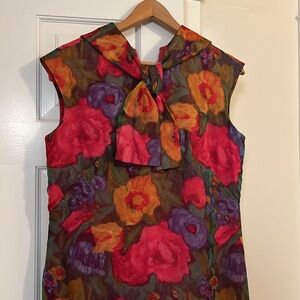 Vintage silk dress by Miss Elliette of California